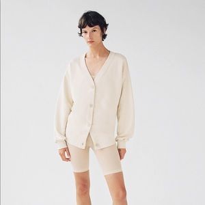 zara plush cardigan